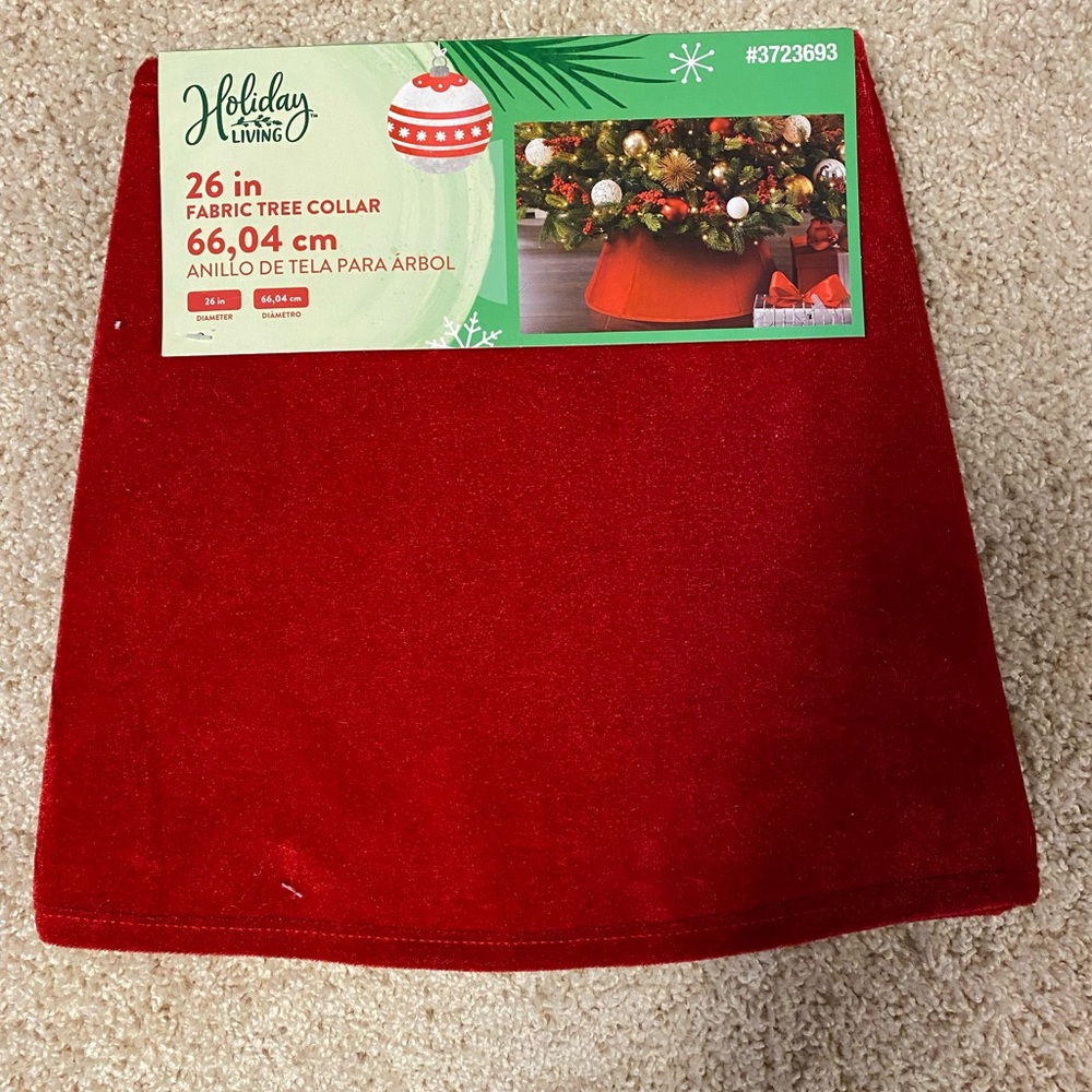 26in Fabric Christmas Tree Collar